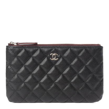 Chanel Caviar Quilted Cosmetic Case Black 1 of 12