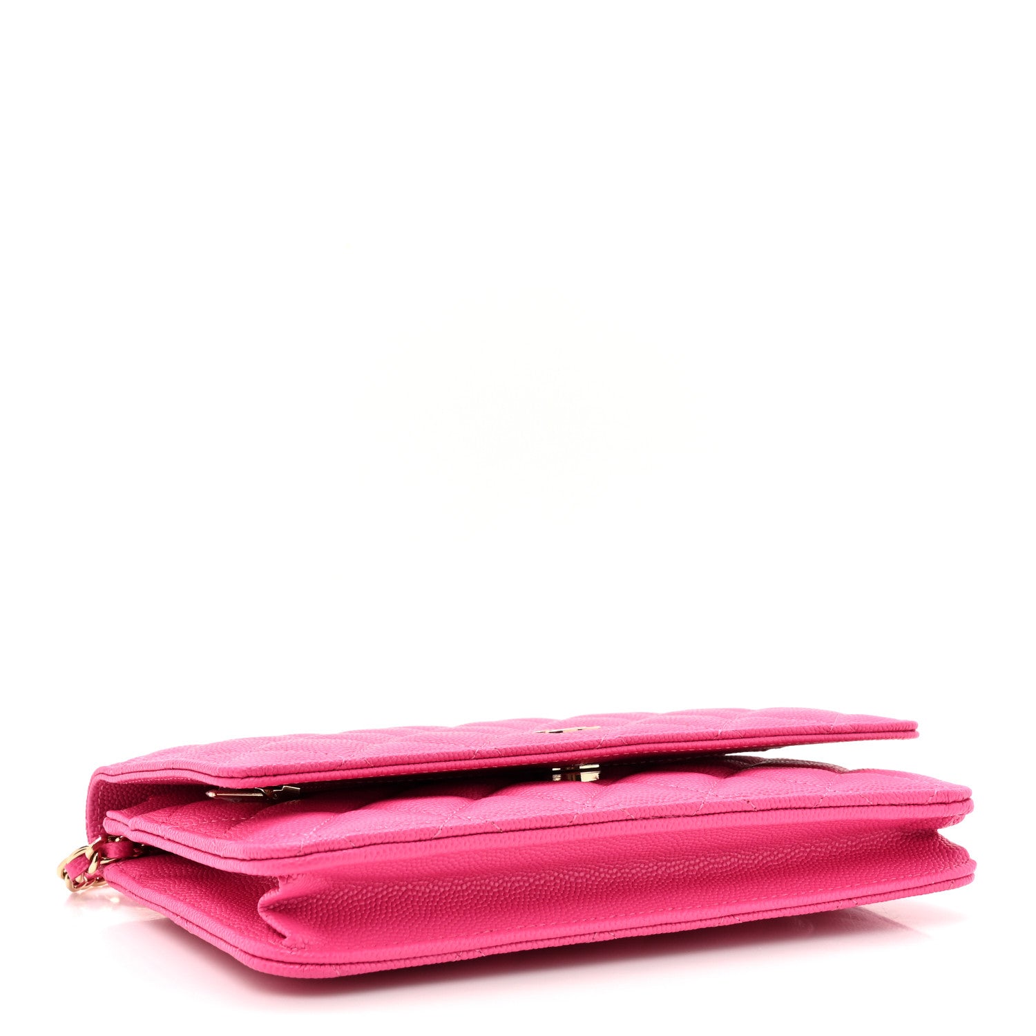 Chanel Caviar Quilted Wallet on Chain WOC Fuchsia 4 of 12