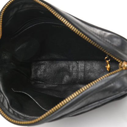 Chanel Lambskin Quilted CC Tassel Camera Case Black 5 of 15