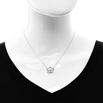 Tiffany Platinum Diamond Enchant Garden Rose Cut Flower Pendant Necklace 2 of 5
