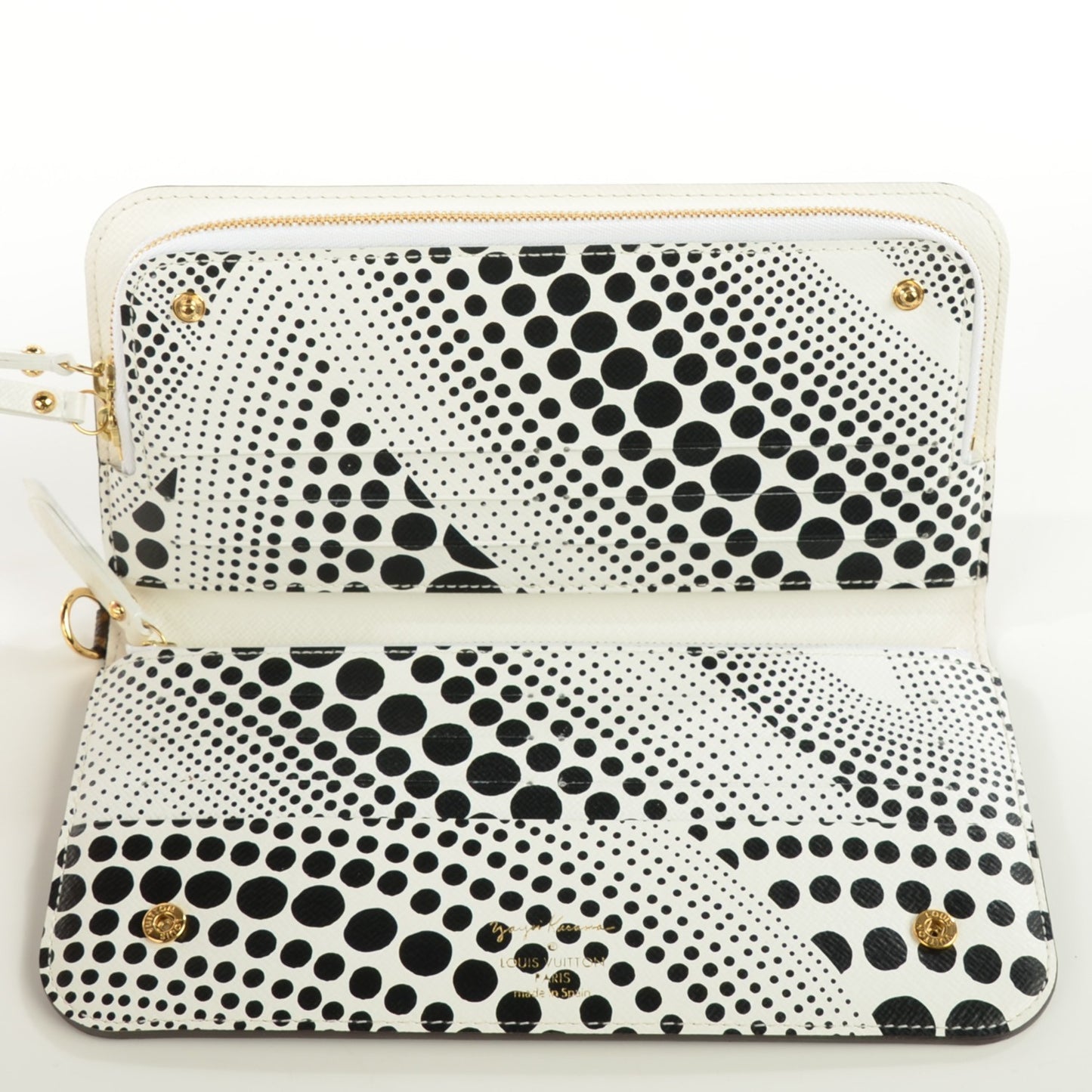Monogram Kusama Waves Insolite Wallet White
