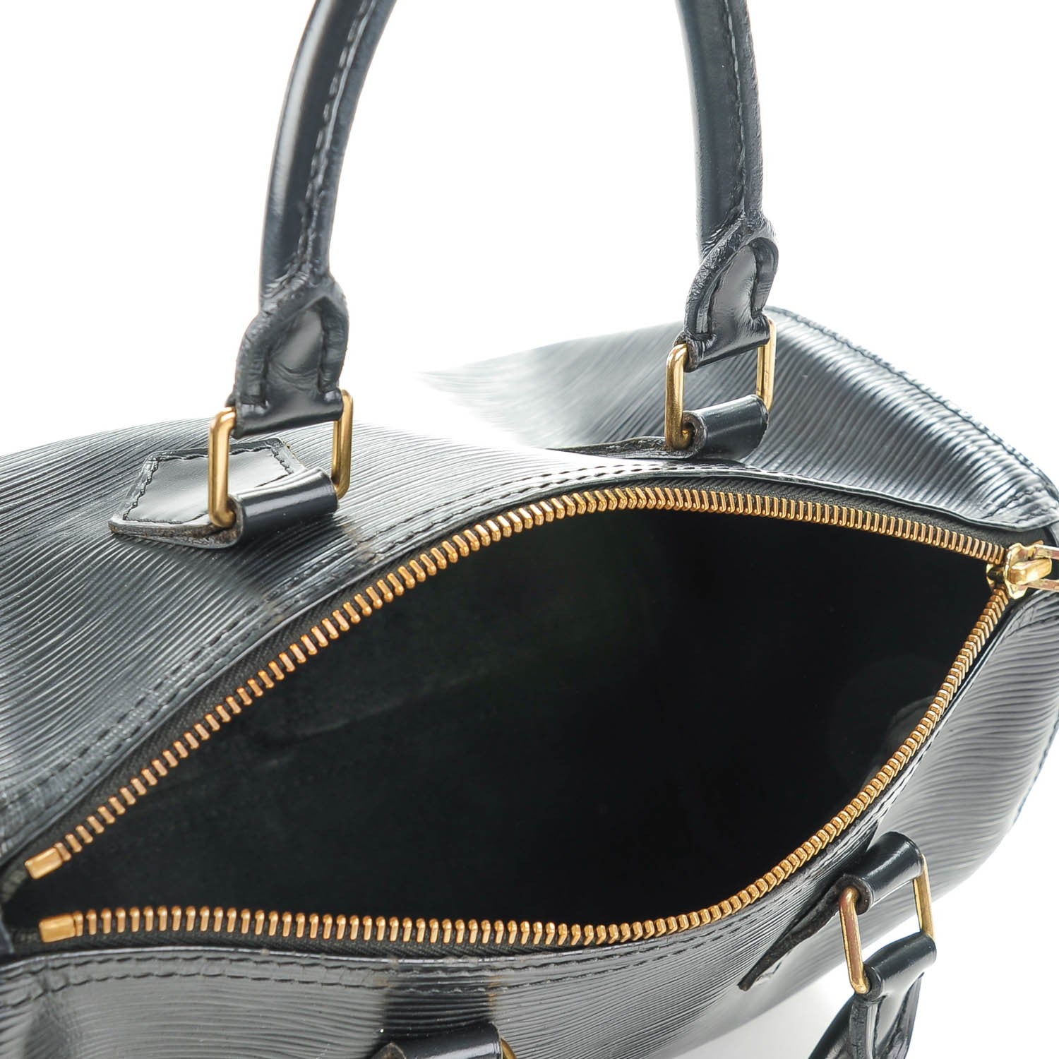 Louis Vuitton Epi Speedy 25 Black 5 of 8