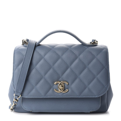 Chanel Caviar Quilted Medium Business Affinity Flap Blue 1 of 11