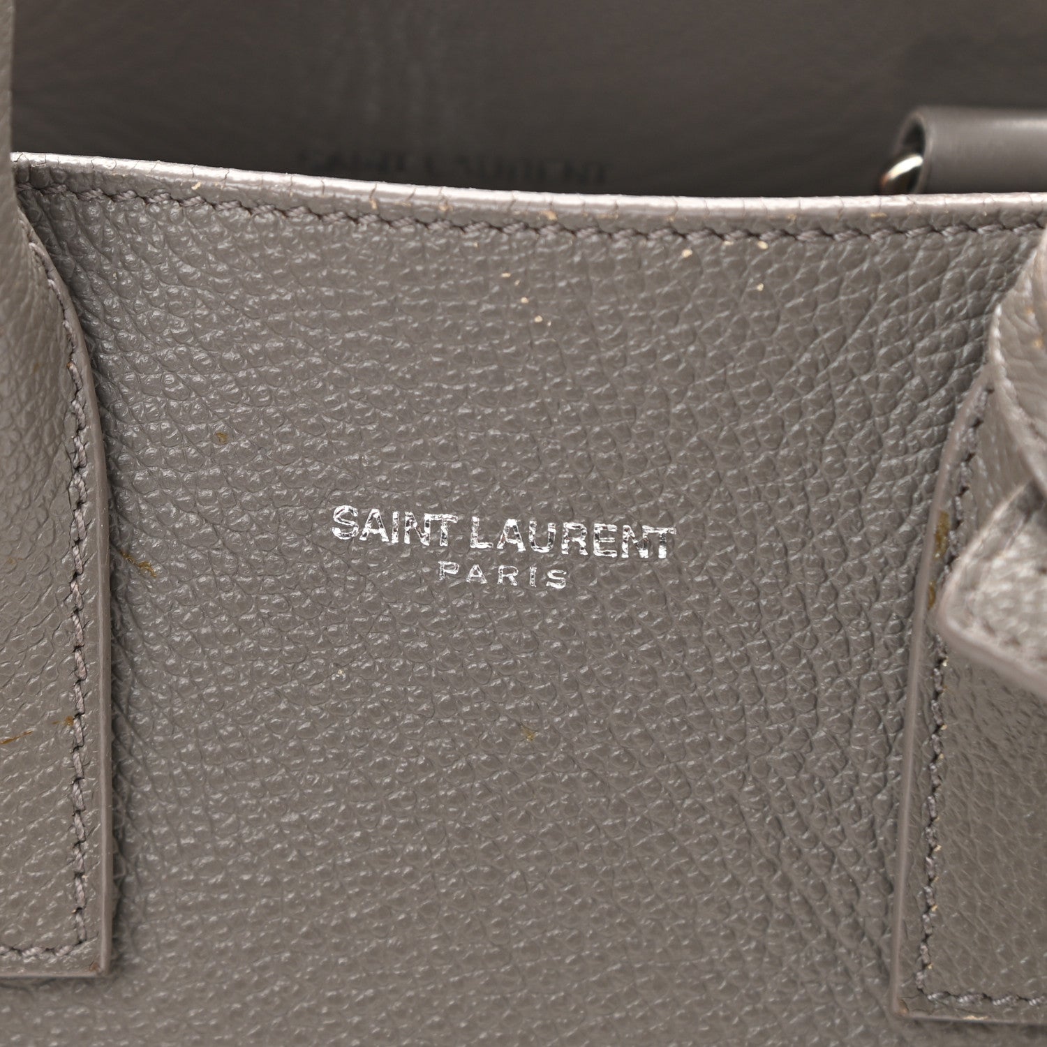 Saint Laurent Grained Calfskin Nano Sac De Jour Fog 8 of 11