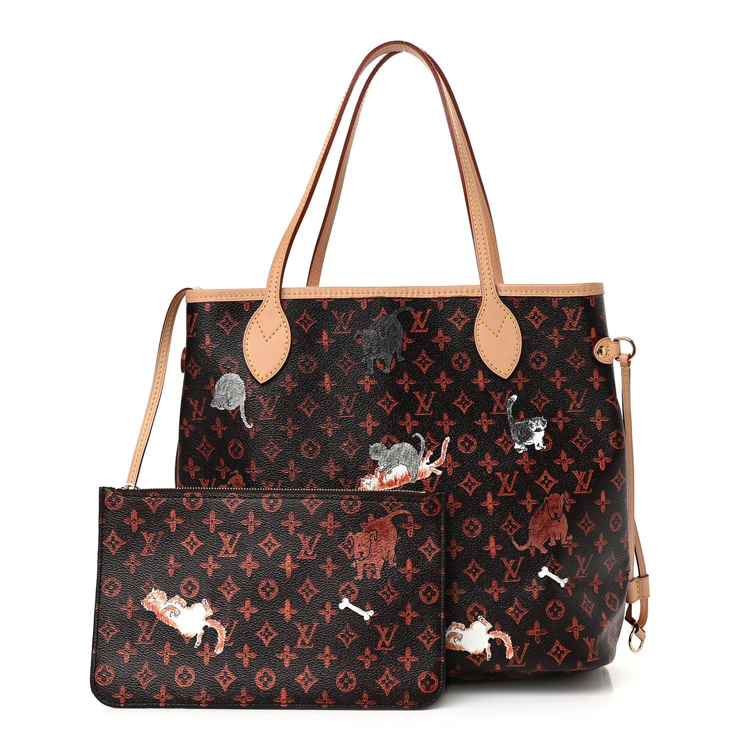 Louis Vuitton Catogram Neverfull MM Marron 1 of 14