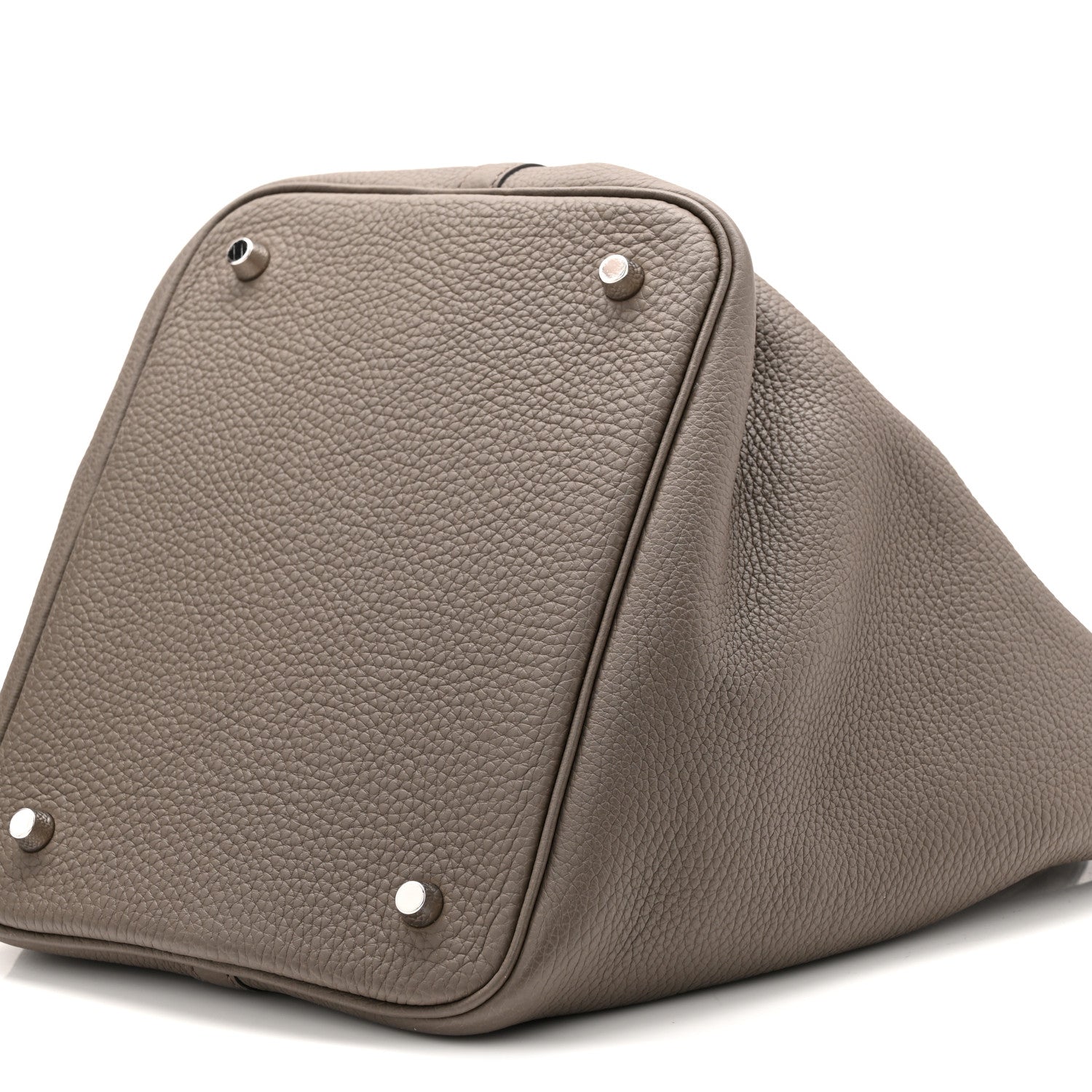 Hermes Taurillon Clemence Picotin Lock 22 MM Etain 10 of 10