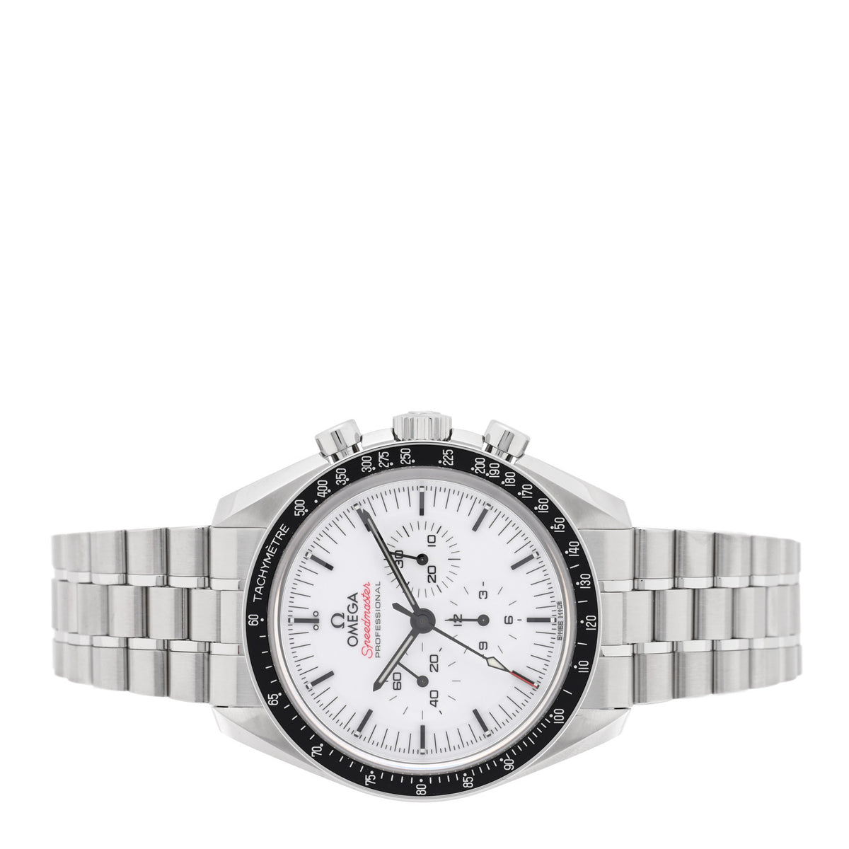 Omega Stainless Steel 42mm Speedmaster Moonwatch Professional Chronograph Manual Winding Watch White 310.30.42.50.04.001 2 of 5