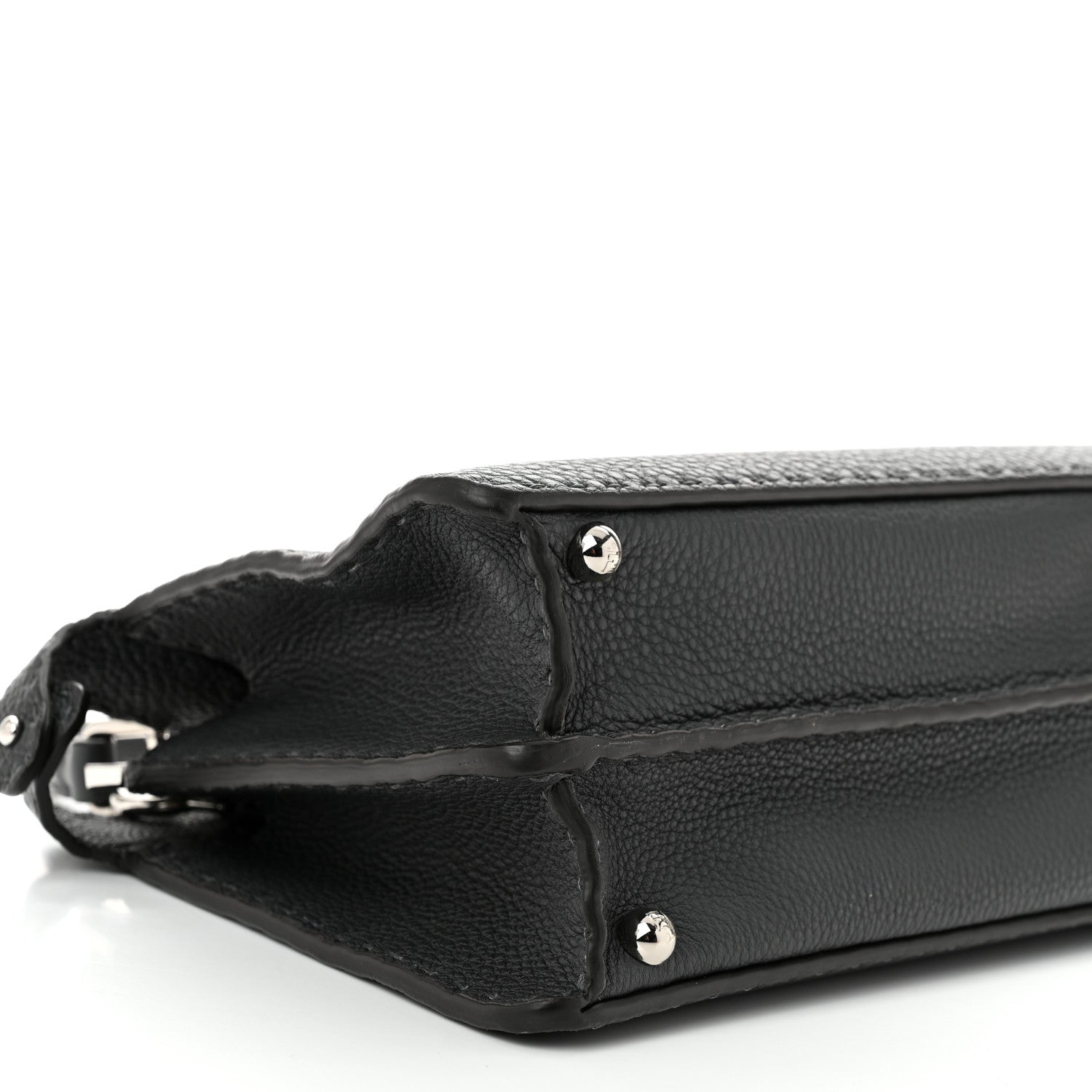 Fendi Cuoio Romano Selleria Chamois Small Peekaboo I SEE U Satchel Asfalto Camelia 9 of 10