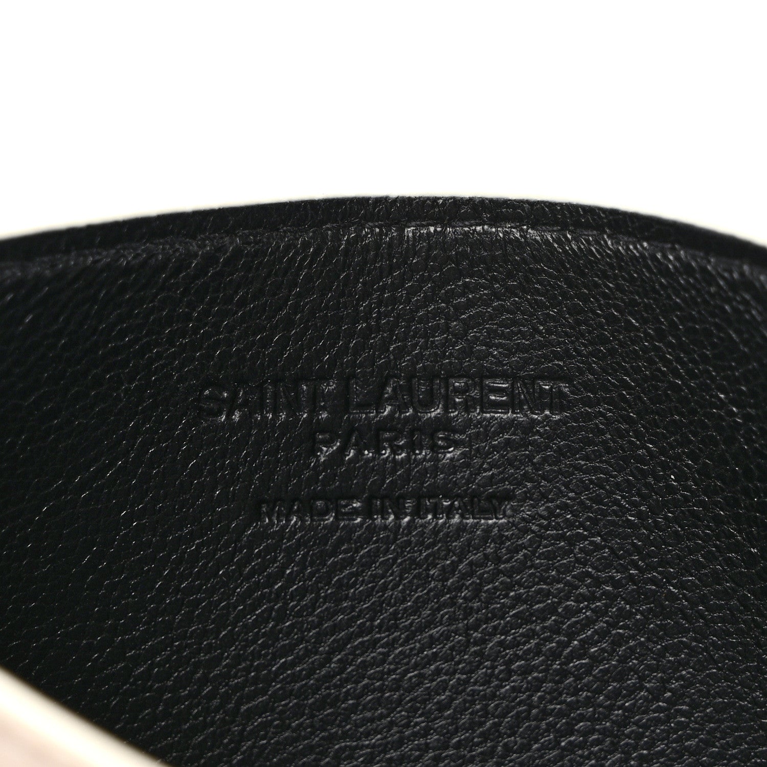 Saint Laurent Calfskin Pouch Card Holder White 6 of 6