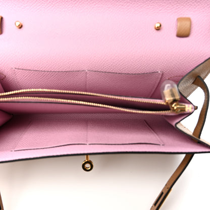 Hermes Epsom Verso Kelly Wallet To Go Chai Mauve Sylvestre 5 of 10