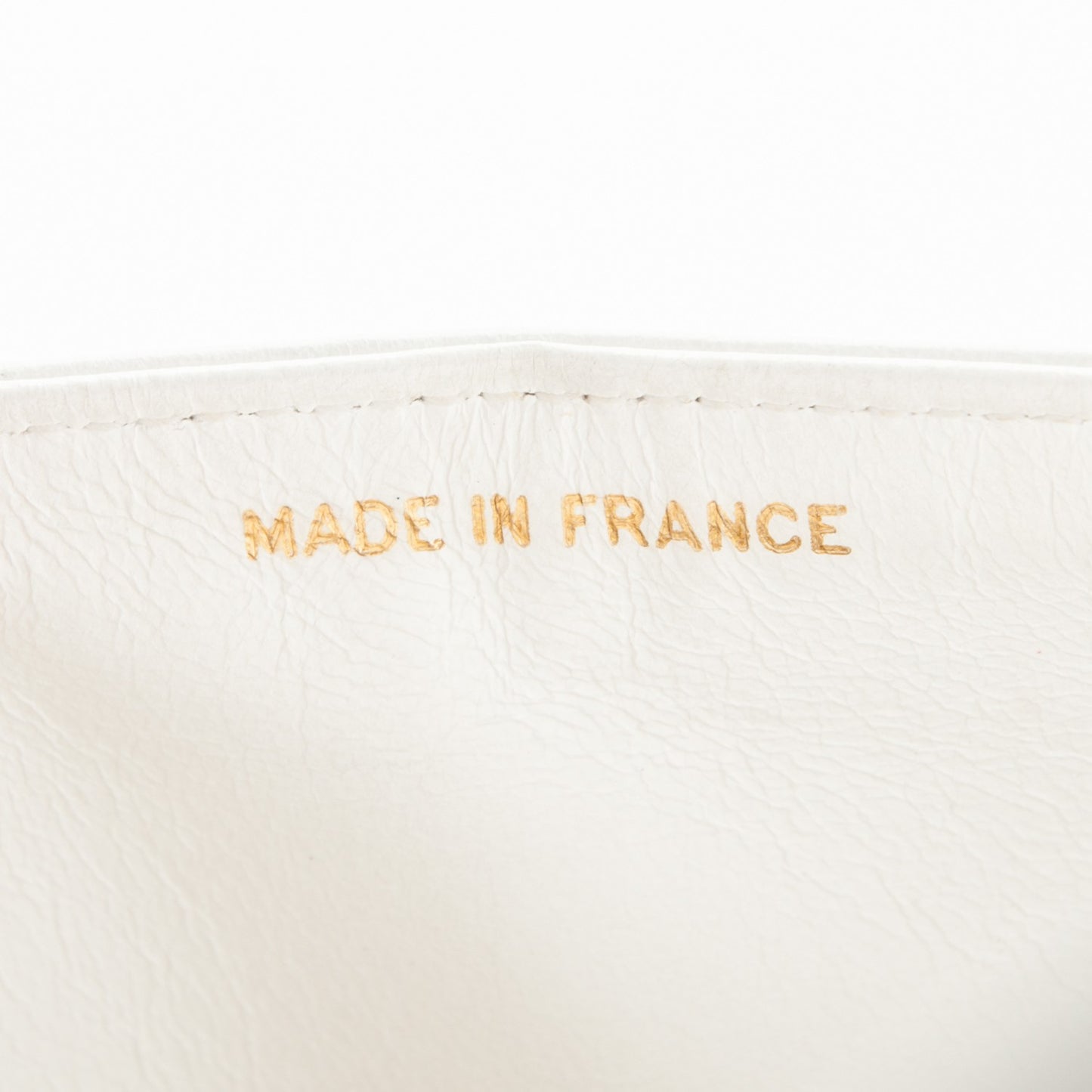 Lambskin Quilted Small Double Flap White
