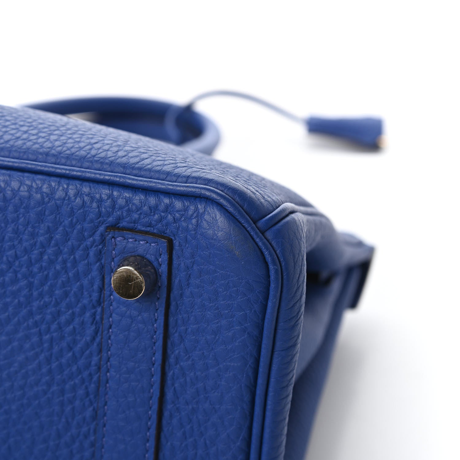 Hermes Togo Birkin 30 Bleu Electrique 11 of 13