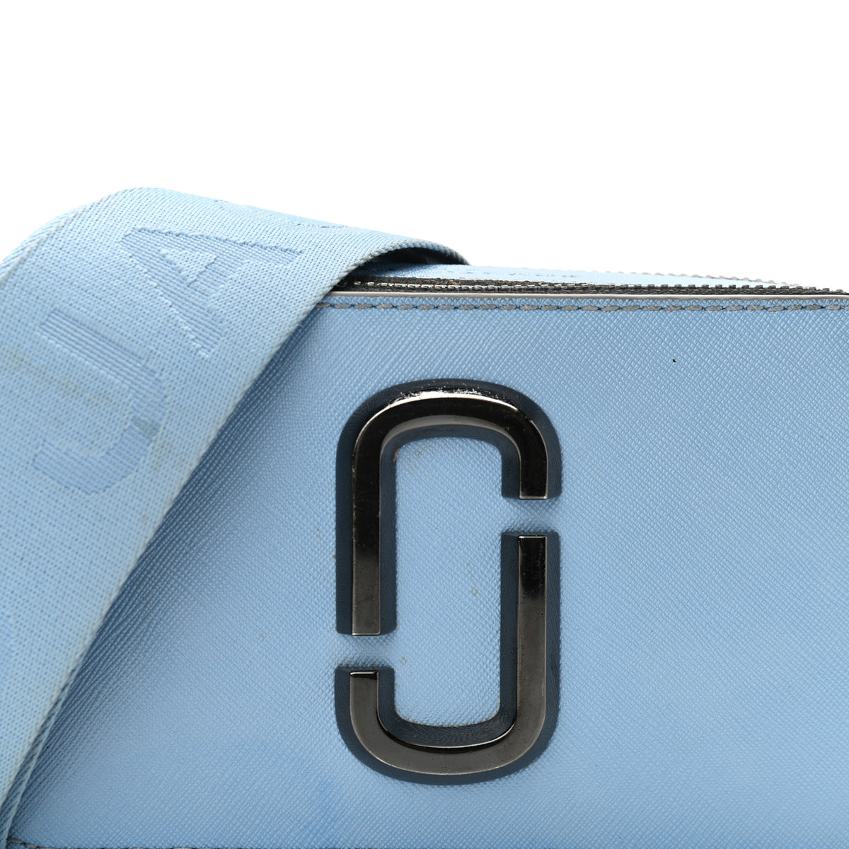 Saffiano Small Snapshot Camera Bag Light Blue