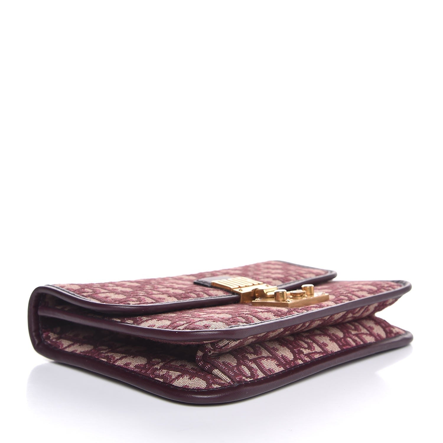 Christian Dior Oblique DiorAddict Flap Bag Burgundy 4 of 7