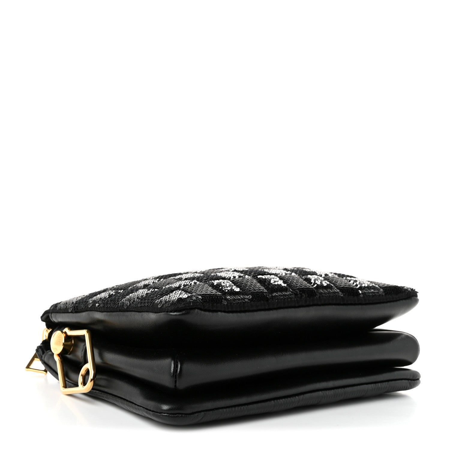 Louis Vuitton Satin Sequin Embroidered Damier Coussin BB Black 4 of 9