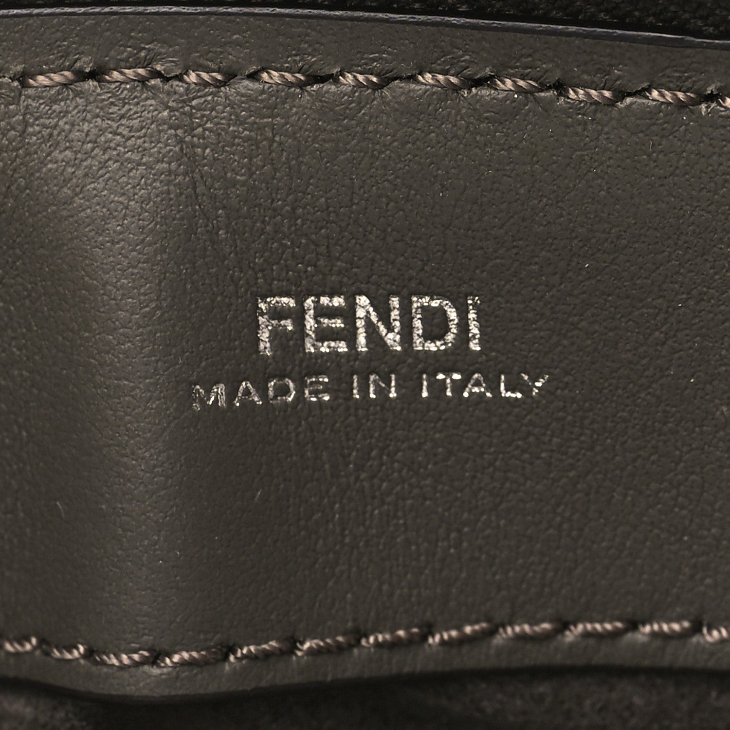 Fendi Vitello Baltico Dolce DotCom Satchel Carbone Menta 8 of 11