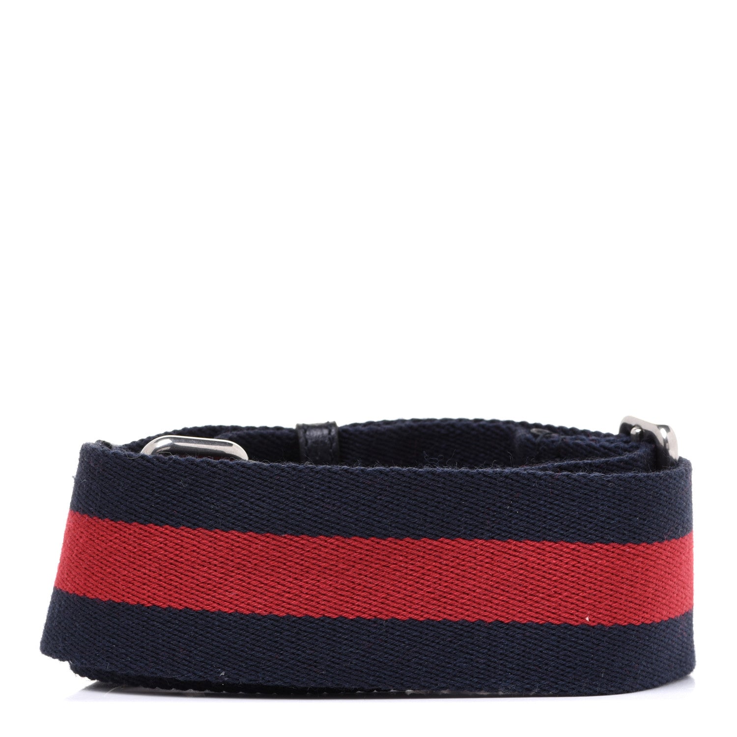 Gucci Canvas Web Shoulder Strap Navy Red 2 of 4