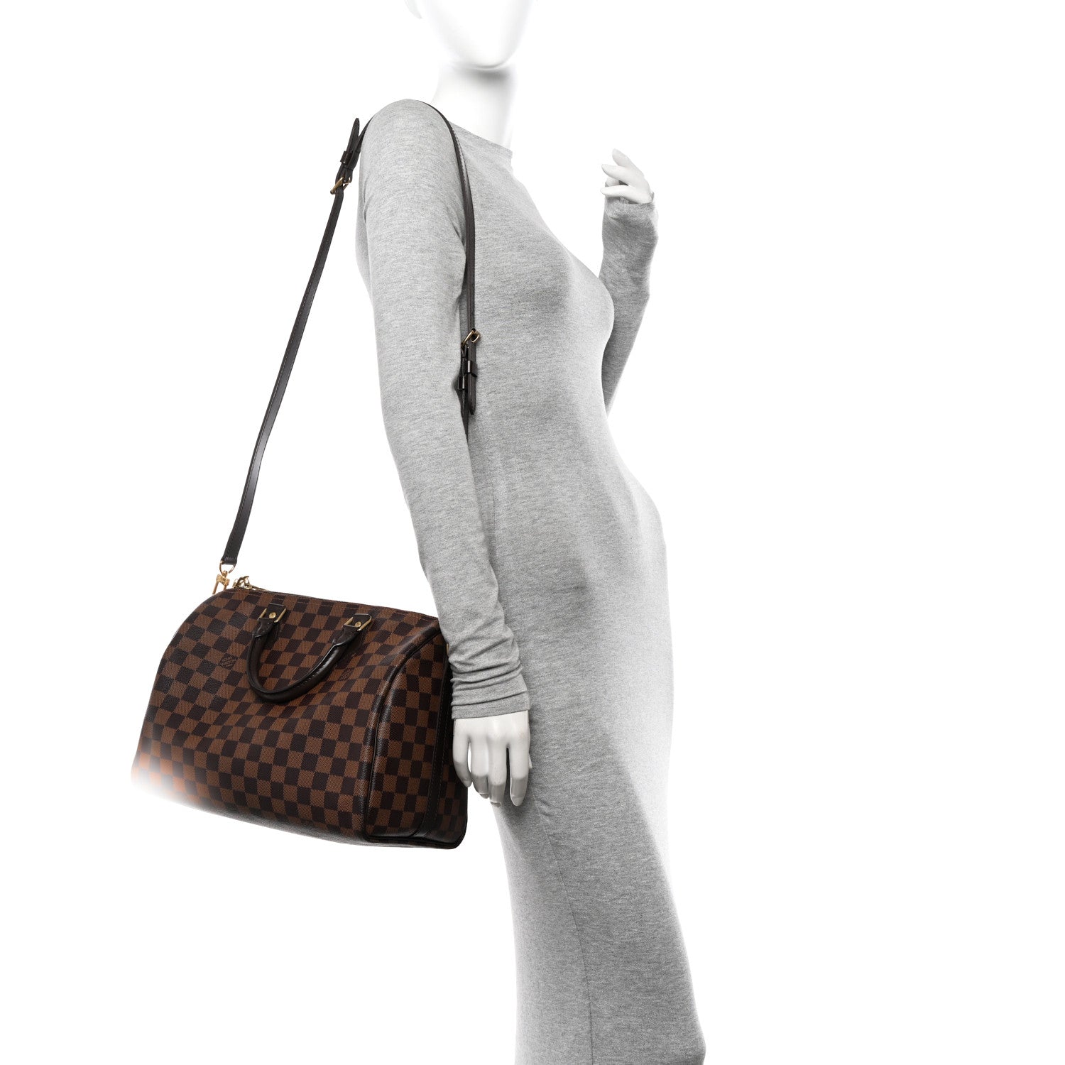 Louis Vuitton Damier Ebene Speedy Bandouliere 30 2 of 10