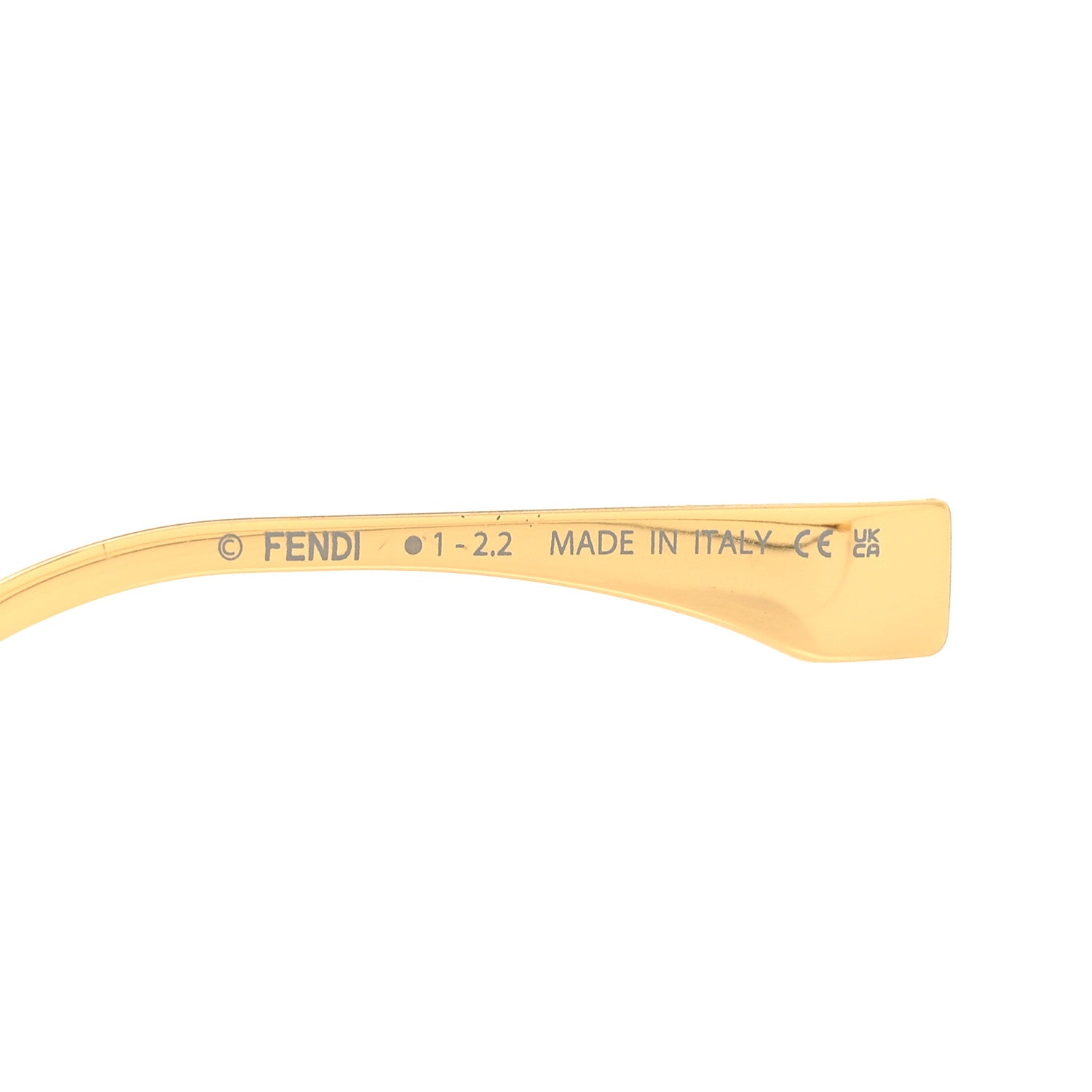 Fendi Acetate Metal Fendigraphy Shield Sunglasses FE 40067U Brown Gold 5 of 7