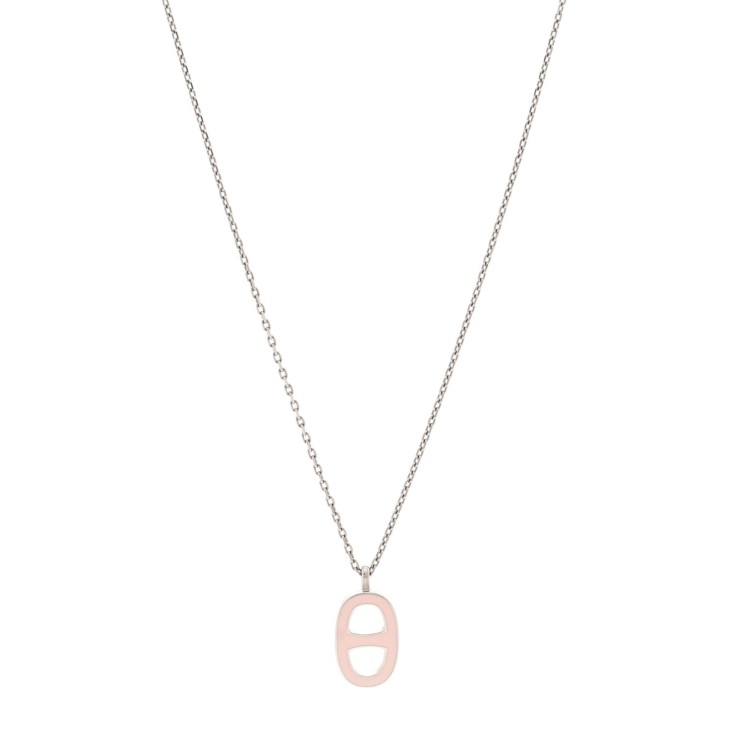Laquered Iliade Pendant Necklace Pink