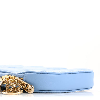 Christian Dior Lambskin Cannage Lady Dior Phone Holder Denim Blue 9 of 14