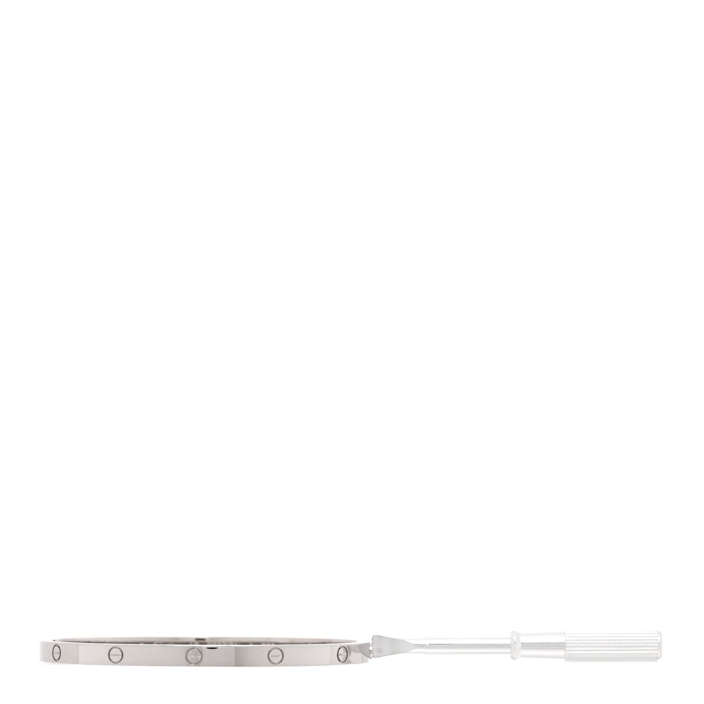18K White Gold Small LOVE Bracelet 16