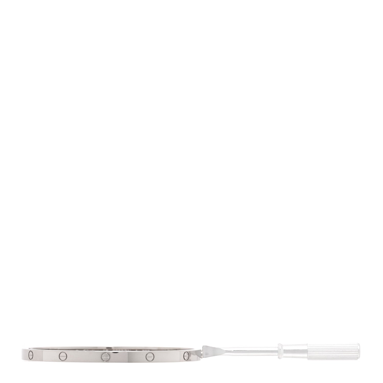 Cartier 18K White Gold Small LOVE Bracelet 16 3 of 7