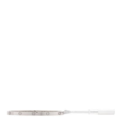 Cartier 18K White Gold Small LOVE Bracelet 16 3 of 7