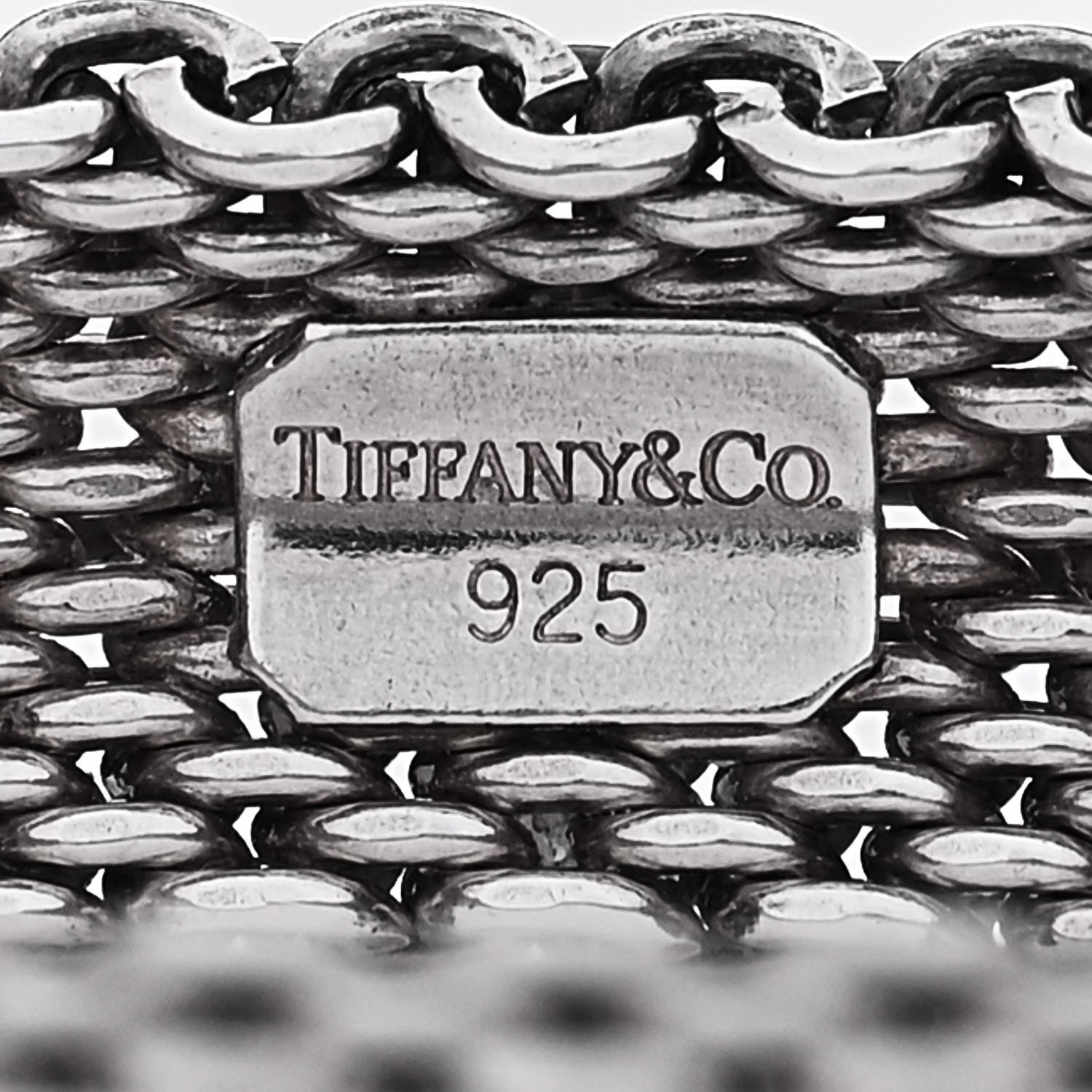 Tiffany Sterling Silver Somerset Mesh Bracelet 3 of 3