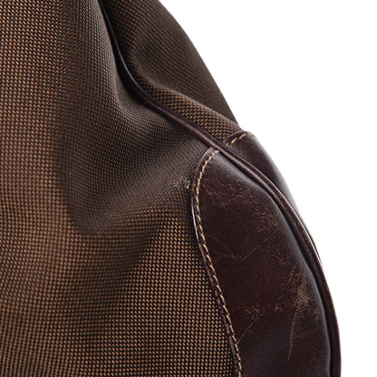 Prada Jacquard Logo Tote Brown 9 of 12