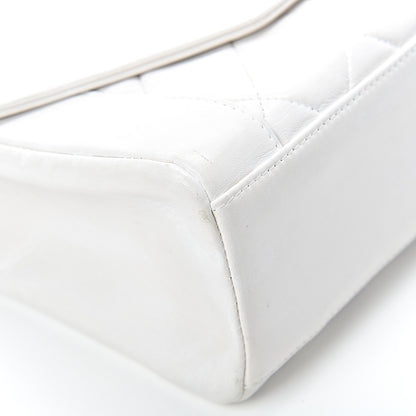Chanel Lambskin Quilted Medium Single Flap White 10 of 18