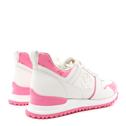 Louis Vuitton Calfskin Monogram Run Away Sneakers 38.5 White Pink 4 of 8