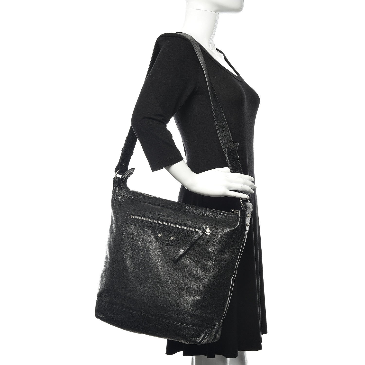 Balenciaga Agneau Day Messenger Black 2 of 8