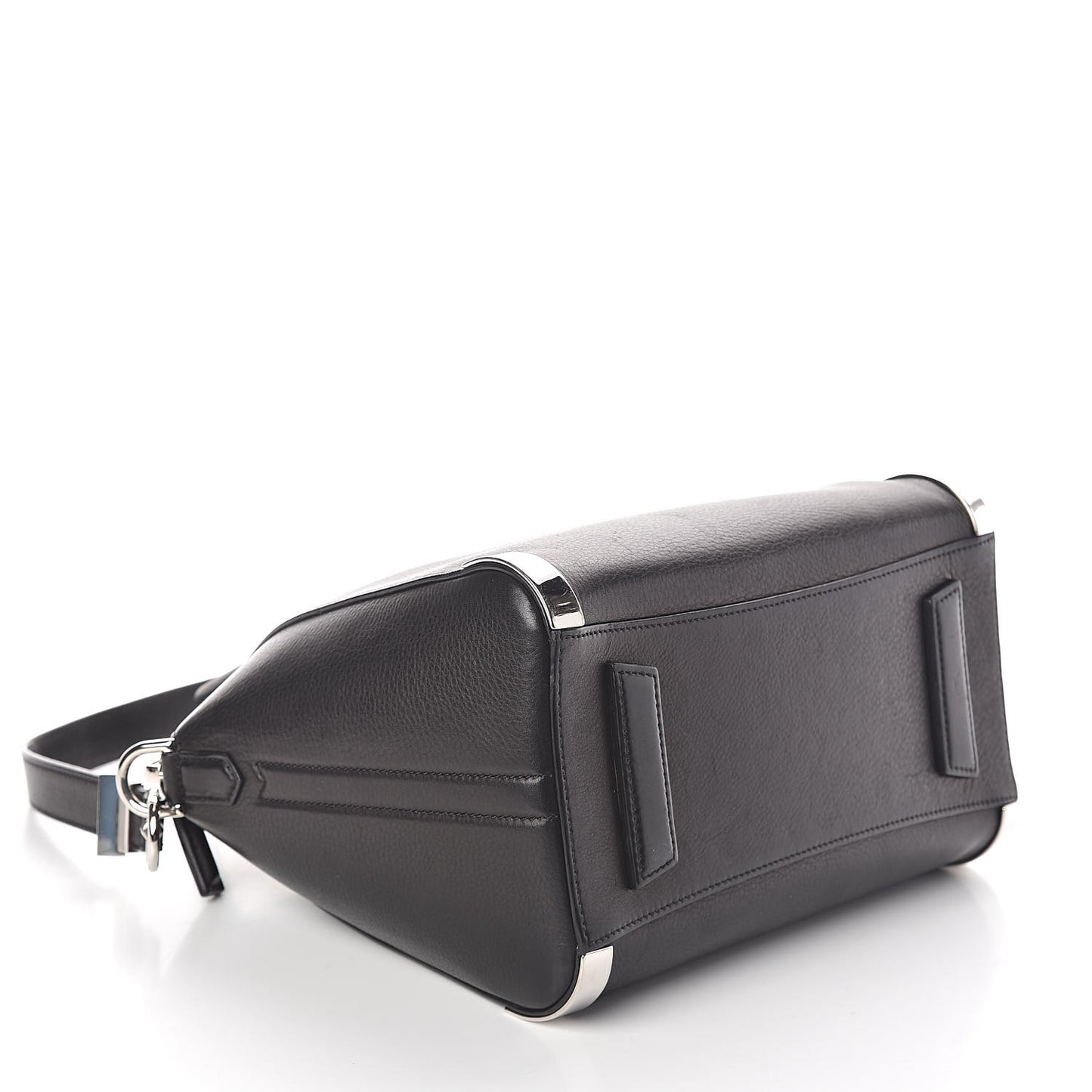 Sugar Goatskin Small Metal Corner Antigona Black