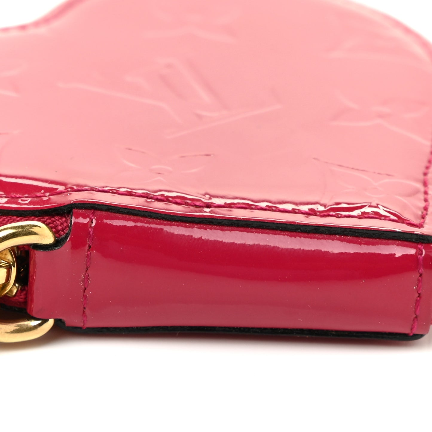 Vernis Heart Coin Purse Rose Indien