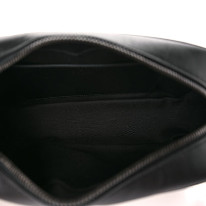 Gucci Calfskin Matelasse Monochrome Small GG Marmont Chain Shoulder Bag Black 5 of 9
