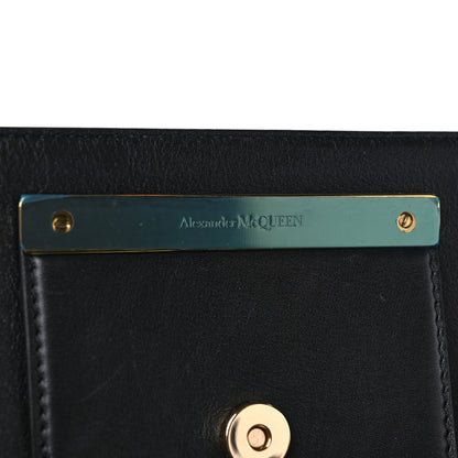 Alexander McQueen Calfskin The Tall Story Shoulder Bag Black Red 7 of 11