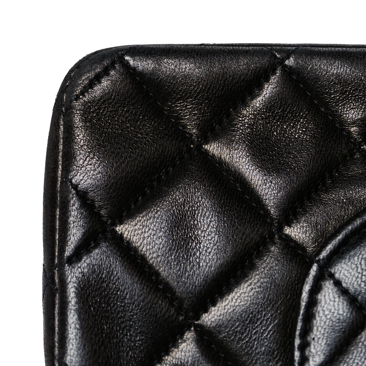 Chanel Lambskin Quilted Medium Double Flap Black 15 of 15