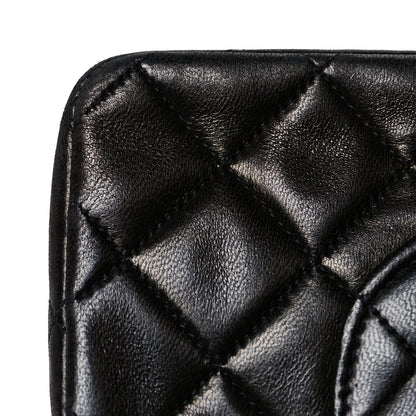Chanel Lambskin Quilted Medium Double Flap Black 15 of 15