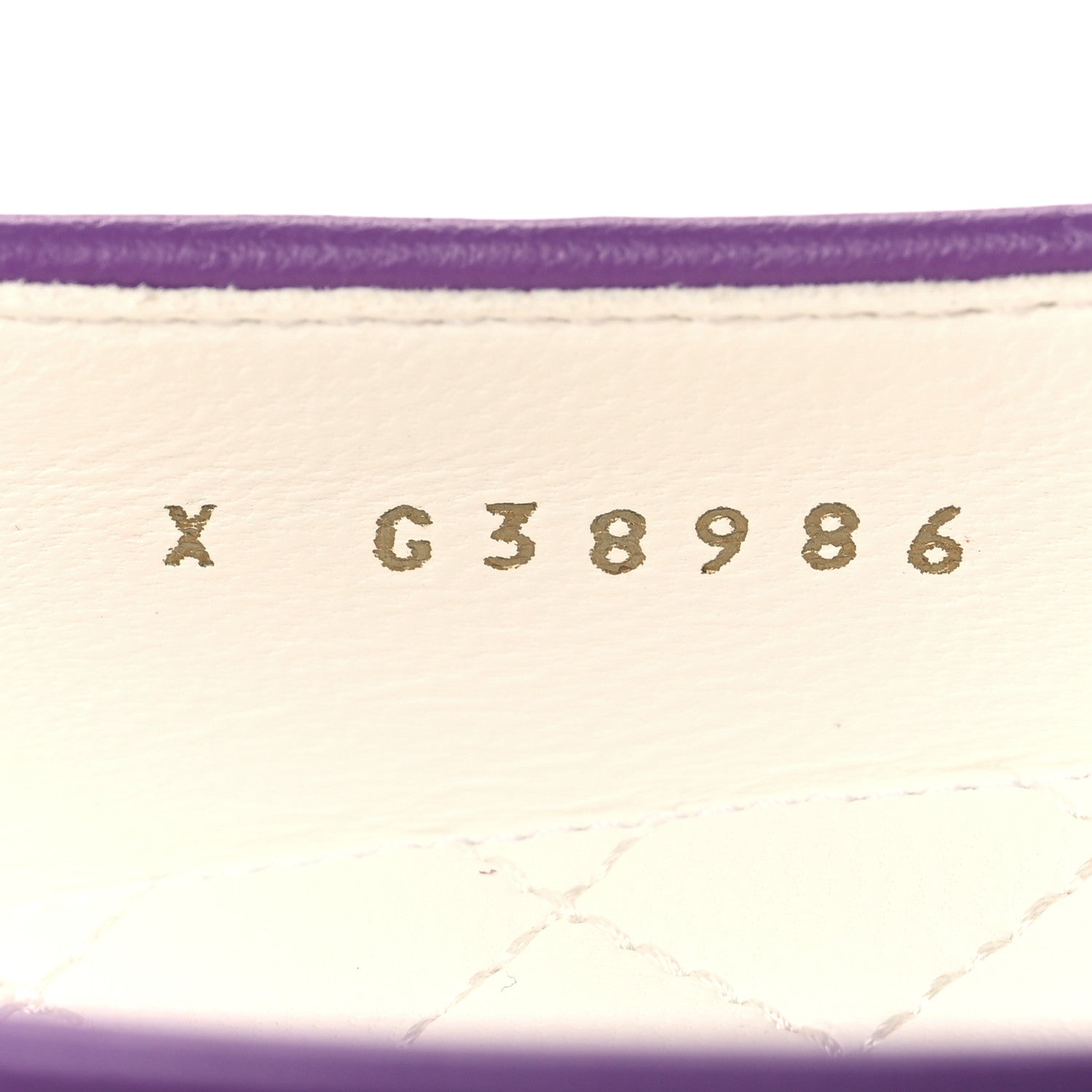 Chanel Lambskin Patent Calfskin Cap Toe Ankle Chain Ballerina Flats 38 Purple 6 of 9