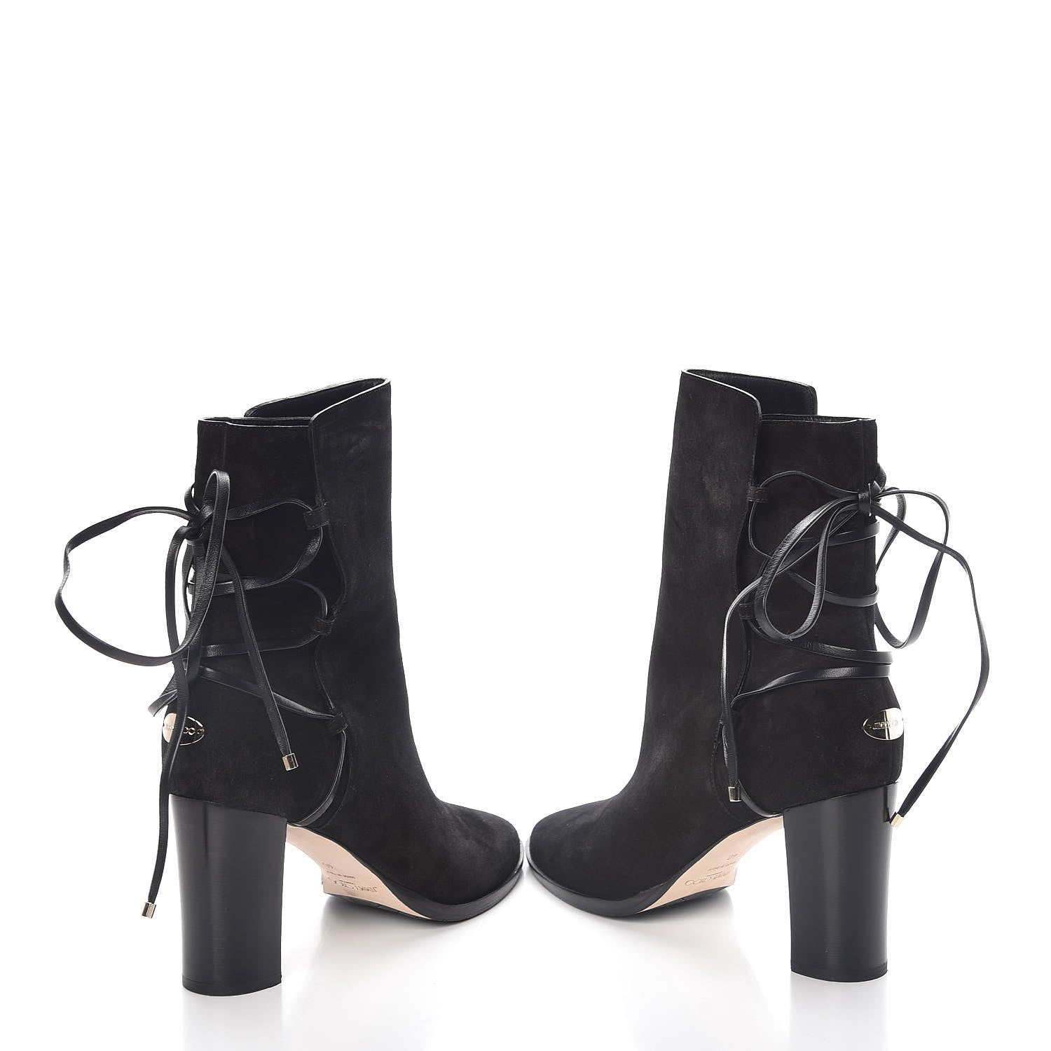 Saint Laurent JIMMY CHOO Suede Hampton 80 Boots 40 Black 5 of 9