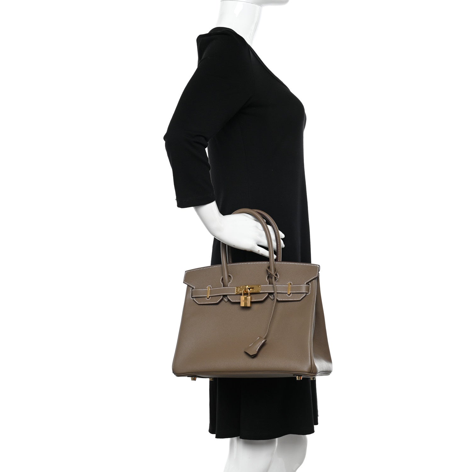 Hermes Epsom BIRKIN 30 Etoupe 2 of 11