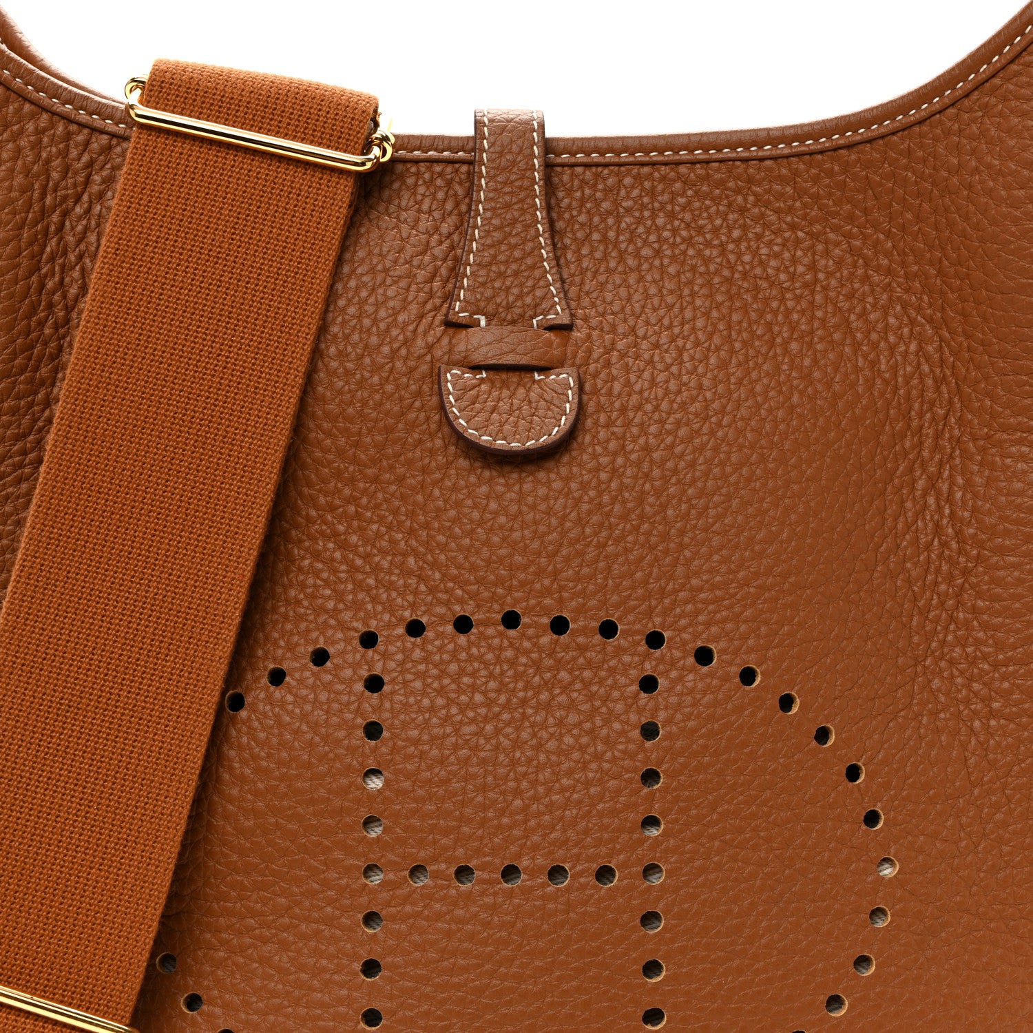 Hermes Taurillon Clemence Evelyne III PM  Gold 8 of 11