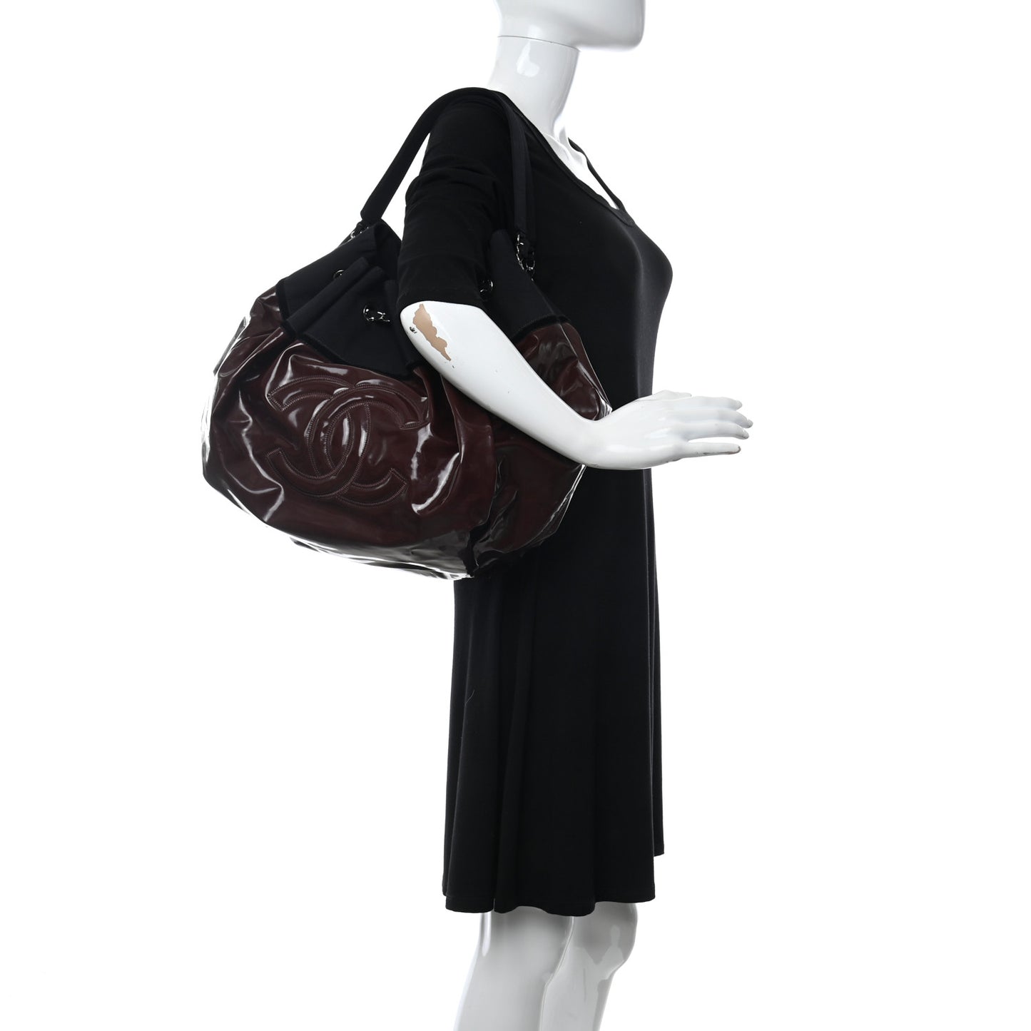 Vinyl Large Stretch Spirit Cabas Burgundy