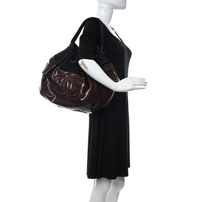Chanel Vinyl Large Stretch Spirit Cabas Burgundy 2 of 10
