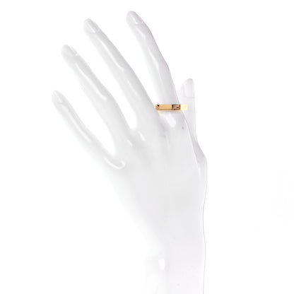 Fendi Metal FF Baguette Ring M Gold 2 of 5