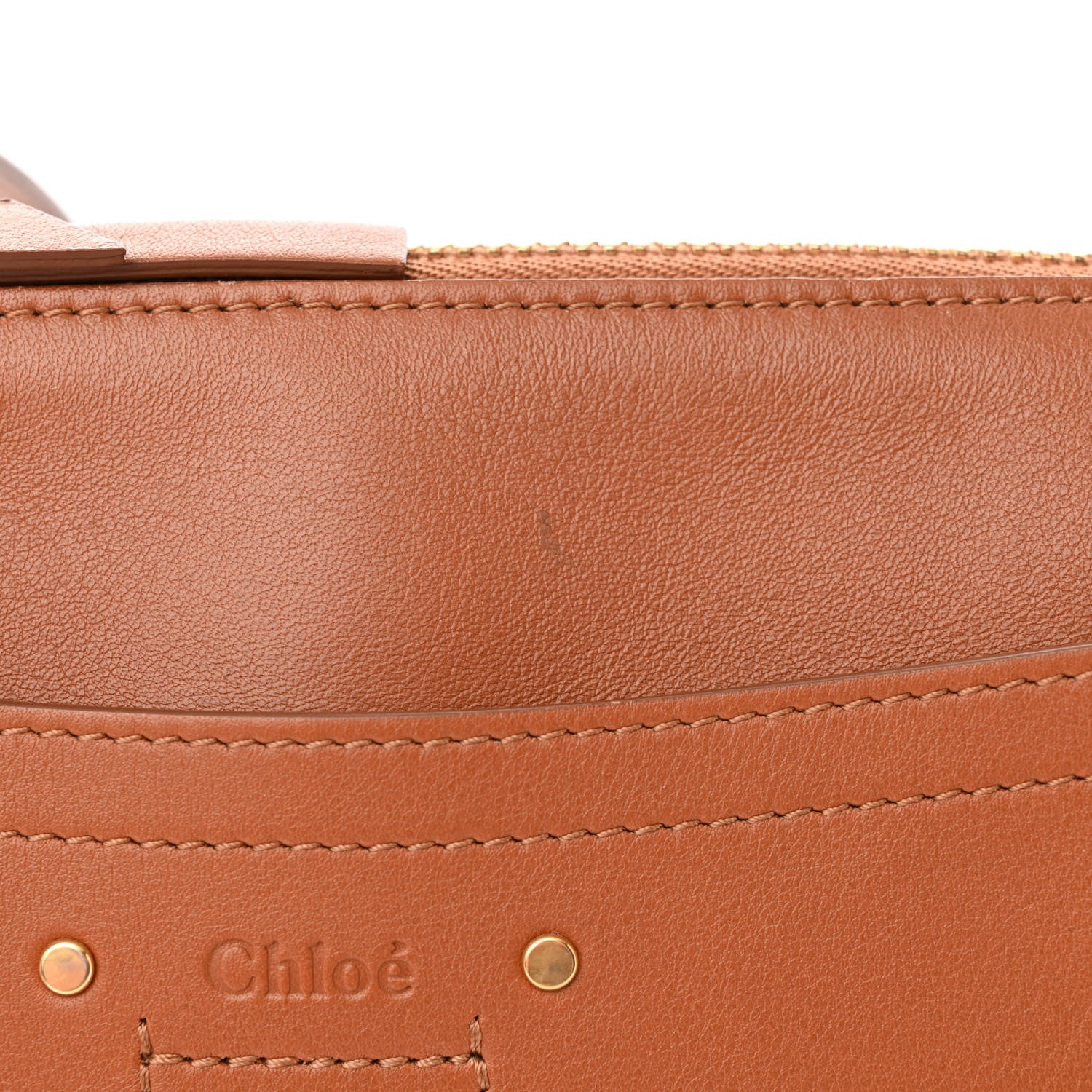 Chloe Calfskin Suede Small Roy Bag Caramel 10 of 13