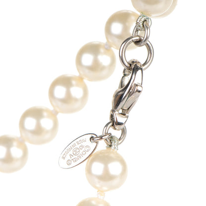 Chanel Pearl CC Long Necklace Silver 3 of 4