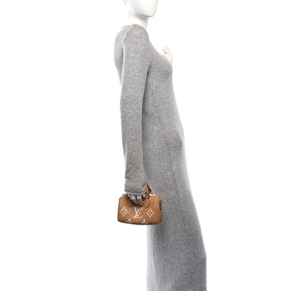 Louis Vuitton Empreinte Monogram Giant Nano Speedy Arizona Creme 2 of 10