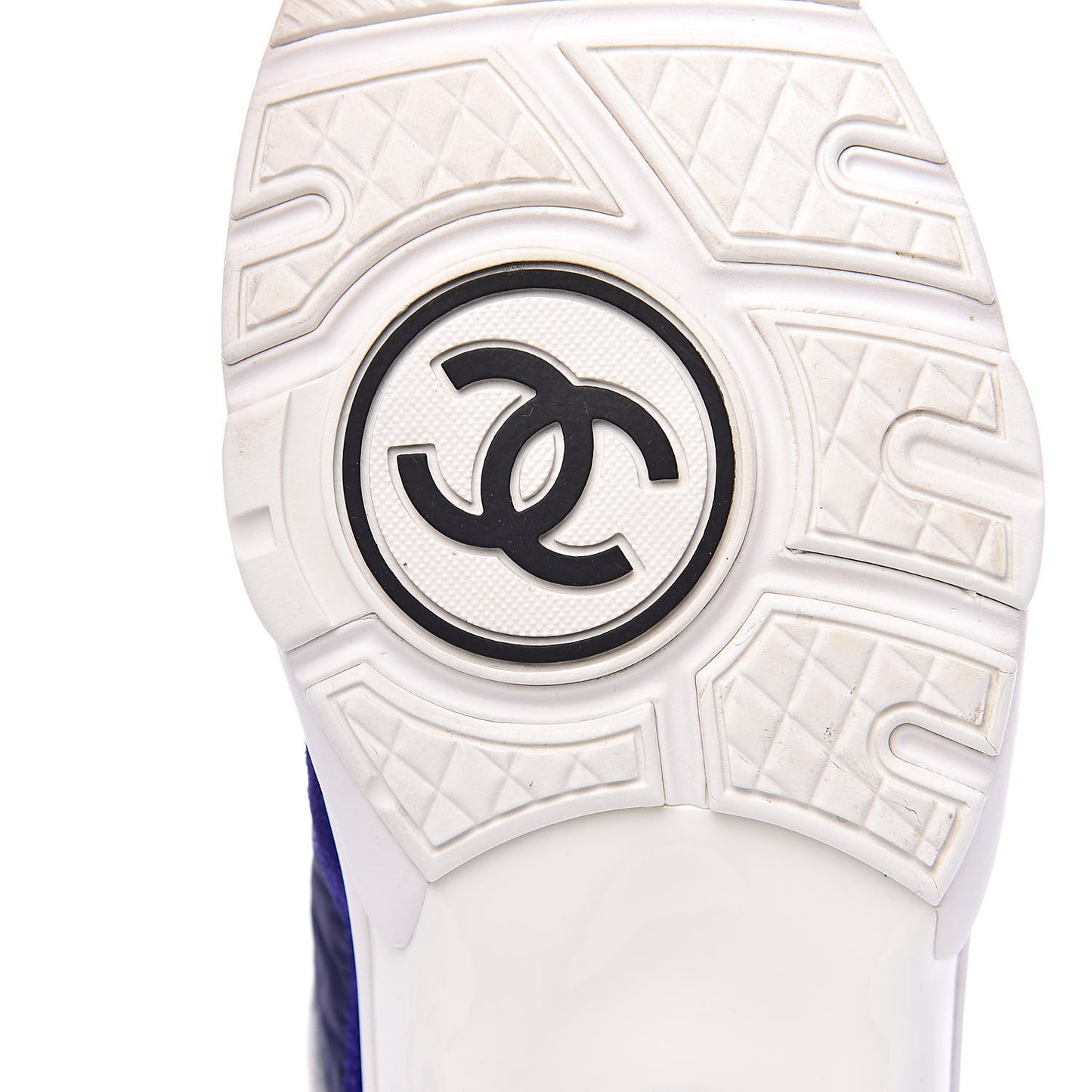 Nylon Lambskin Suede Calfskin Womens Logo Sneakers 39 Blue Coral
